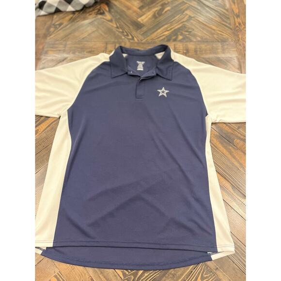 Reebok Dallas Cowboys Blue Polo Men XL NFL Football Tailgate Sunday Game Day - Picture 1 of 10